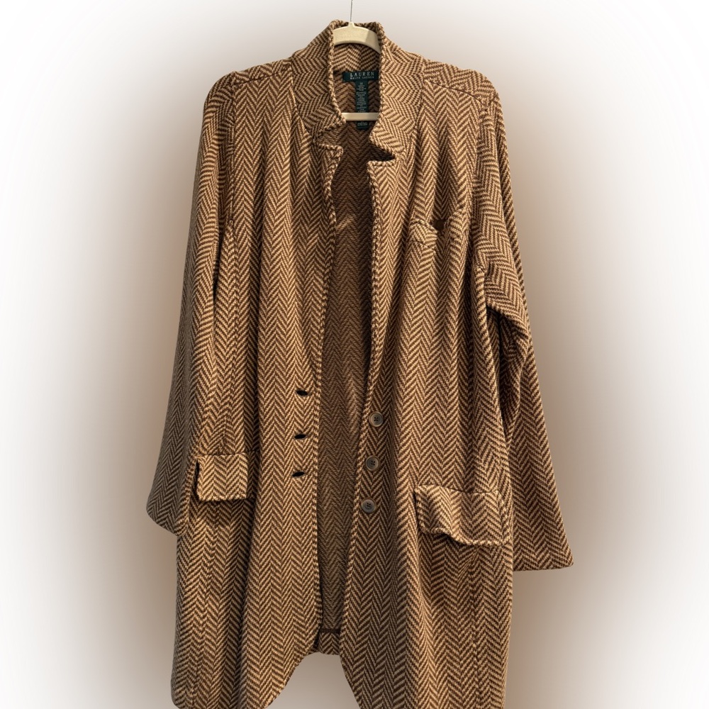 Ralph Lauren Brown Herringbone Jacket